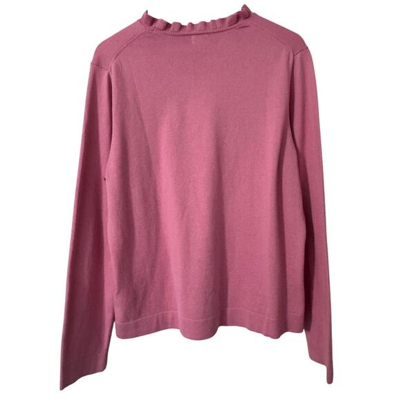 J. Crew Ruffle Neck Long Sleeve Sweater Size XL - Picture 3 of 6